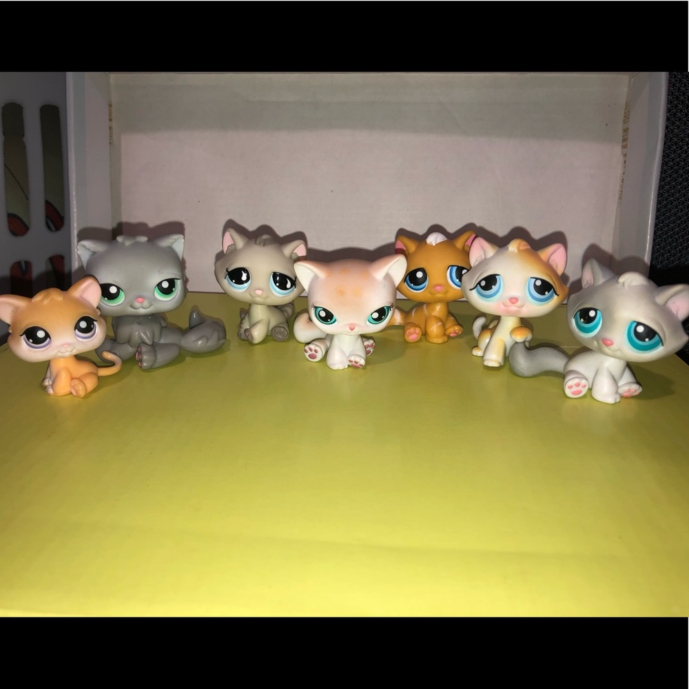 LPS Littlest Pet Shop Kitten/Cat Set of 7